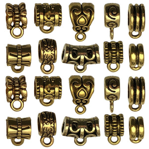 Matte Gold-Tone Spacer Bead Metal Beads with 16 Listed Options