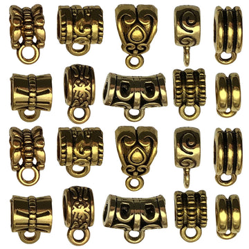 Matte Gold-Tone Spacer Bead Metal Beads with 16 Listed Options