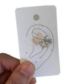 Silver Tone Butterfly Crystal Single Ear Cuff Metal Tone Jewelry view 5