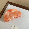 Oval Marbled Acrylic Hair Claw Clips Four Color Options view 6