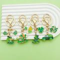Shamrock Charm Keychains with 17 Mixed Design Styles for Bags and Keys view 2