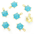 Colorful Enamel Turtle Jewelry Components For DIY Earrings And Bracelets Charms view 6