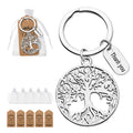 Silver Tree of Life Filigree Keychain Thank You Tag view 1