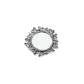 Round Floral Lace Edge Cabochon Trays in Five Finishes view 5