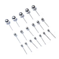 Polished Ball Stud Earring Posts in Four Ball Sizes view 3