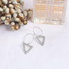 Clear Triangle Hoop