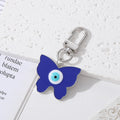 Gold and Silver Tone Melting Heart and Butterfly Eye Clip Keychains view 3