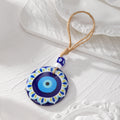 Round Printed Evil Eye Cord Loop Hanging Ornaments in Seventeen Designs view 9