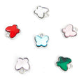 Rhinestone Butterfly Charms in Gold and Silver Tones, Six Colors view 2