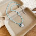 Blue Coastal Bead Necklace And Earring Jewelry In Five Styles view 7