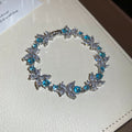 CZ Flower Bracelets Silver Gold Multicolor Five Styles view 6