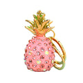 Jeweled Pineapple Keychains with Braided Wrist Loop Options in Ten Designs view 5