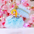 Jeweled Ballgown Princess Doll Keychains in Eight Dress Colorways view 7