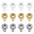 Rounded Metal End Caps in Two Shapes and Three Color Finishes view 5