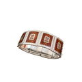 Enamel Square Stretch Bracelet and Multi-Band Open Cuffs view 5