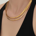Open Collar Choker Necklaces Round V Heart Gold Steel view 2
