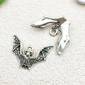 Antique Silver Bat and Cross Metal Charms with 7 Listed Options view 9