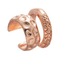 Two Tone Layered Wide Ear Cuffs Fashion Jewelry for Women view 5