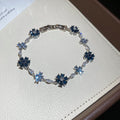 CZ Flower Bracelets Silver Gold Multicolor Five Styles view 10