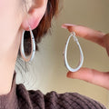Layered C Hoop Earrings in Nine Color Designs for Everyday Styling view 4