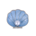Gold Tone Silver Tone Shell Enamel Pearl Look Two Designs Metal Brooch Pin view 6