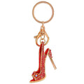 Rhinestone High Heel Shoe Metal Keychain Clasp 6 Colors view 3