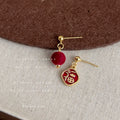 Chinese Fortune Theme Drop Stud Earrings Eleven Styles Mix view 6