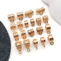 Alloy Gold-Tone Three-Way Bail Metal Charms with 16 Listed Options view 3