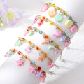 Pastel Sea Animal and Shell Charm Woven Cord Bracelets view 1