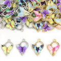 Colorful Hummingbird Crystal Metal Charms, 12 Designs view 4