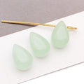 6x9mm Glass Teardrop Charm Pendants
