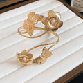 Metal Flower Butterfly Starfish Spiral Arm Cuffs Four Styles view 7