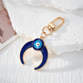 Evil Eye Enamel Moon Sun Hamsa Keychains Lobster Clasp 5 Styles view 2