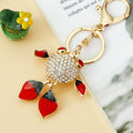 Jeweled Goldfish Keychains in Five Colors with Braided Fortune Loops view 11