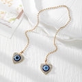 Gold Tone Blue Evil Eye Rearview Mirror Hanging Ornaments in Fifteen Designs view 11
