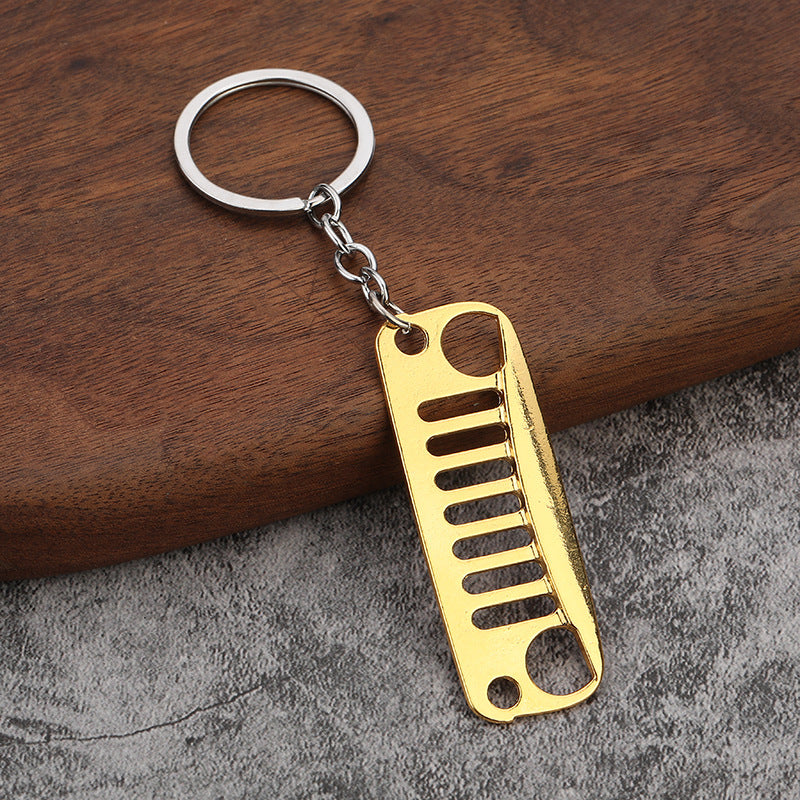 Off-Road Front Grille Zinc Alloy Keychain Hanging Charm
