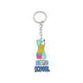 Hello School Pencil And Ruler Keychain With Metal Key Ring view 5