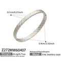 Gold Steel Textured Hinge Bangle Bracelets Mixed Patterns view 12