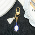Badminton Racket and Mixed Sports Metal Clasp Keychain Set view 2