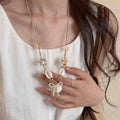 Shell Starfish Pearl Beach Pendant Necklace Cord Assorted Styles view 2
