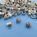Large-Hole Antique Silver Connector Clasp Jewelry Findings with 11 Listed Options view 3