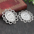 Oval Double-Sided Pendant Bezels in Thirteen Ornate Designs view 10