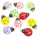 Enamel-Look Silver Gold Ladybug Alloy Charms in 10 Styles view 3