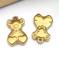 Gold-Tone Bear and Elephant Metal Charms with 10 Listed Options view 8