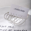 Silver Hoop Set