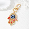 Gold Silver Hamsa Evil Eye Lobster Keychains 8 Styles view 2