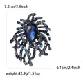 Oval Crystal Firework Brooch in Multicolor or Deep Blue view 7