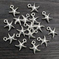 Textured Starfish Charms In 2 Styles For Jewelry Making view 2