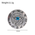 Gold Tone Eye Two Designs Metal Brooch Pin for Jackets and Lapels view 2