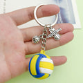 Soccer, Basketball and Volleyball Charm Keychains Featuring Tennis Across 31 Variations view 1